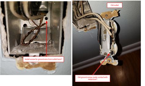 how to ground a basement outlet in a metal box|replacing outlets with no ground.